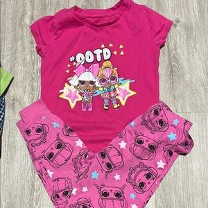 Pink LOL Surprise Pajama Set 4-5